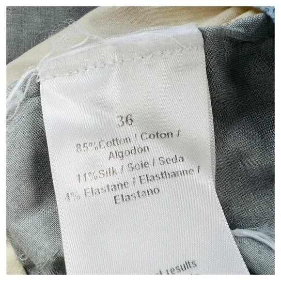 Peter Millar Collection Stone Perfect Poplin Cotton Silk Elastane Pants 36X30 +2